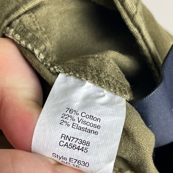 J Crew women’s factory army green stretch utility pant size 31 NEW NWT - Picture 13 of 14